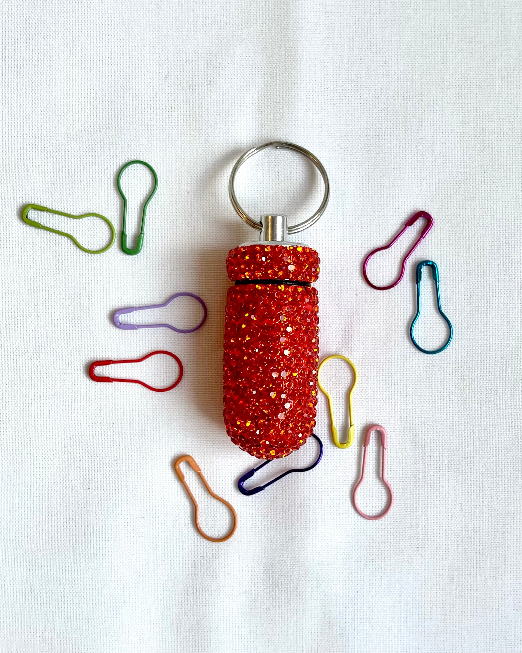 Firecracker - Bling Stitch Marker Container
