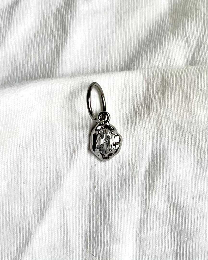 Silver Lustre - Stitch Marker
