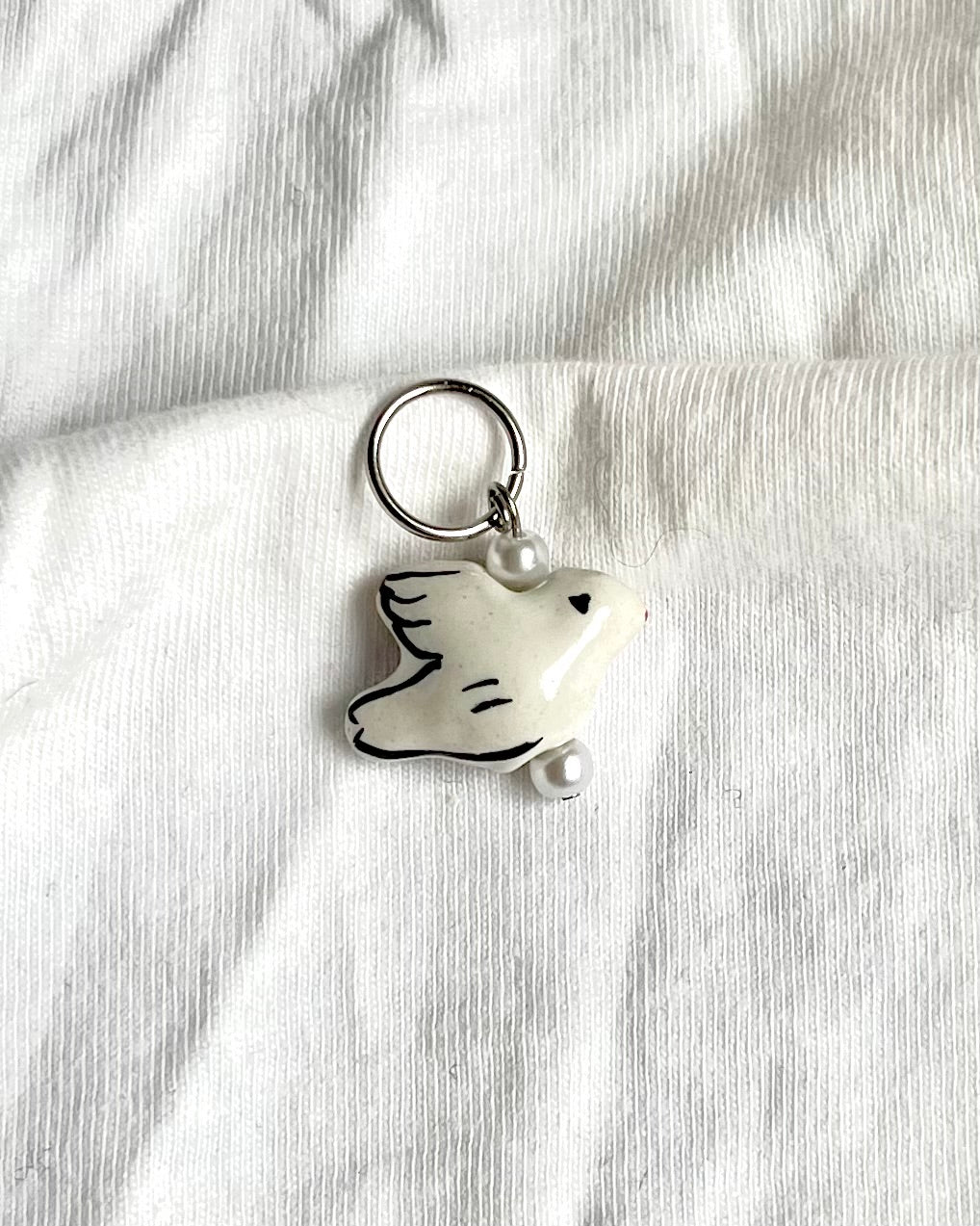 White Dove - Stitch Marker