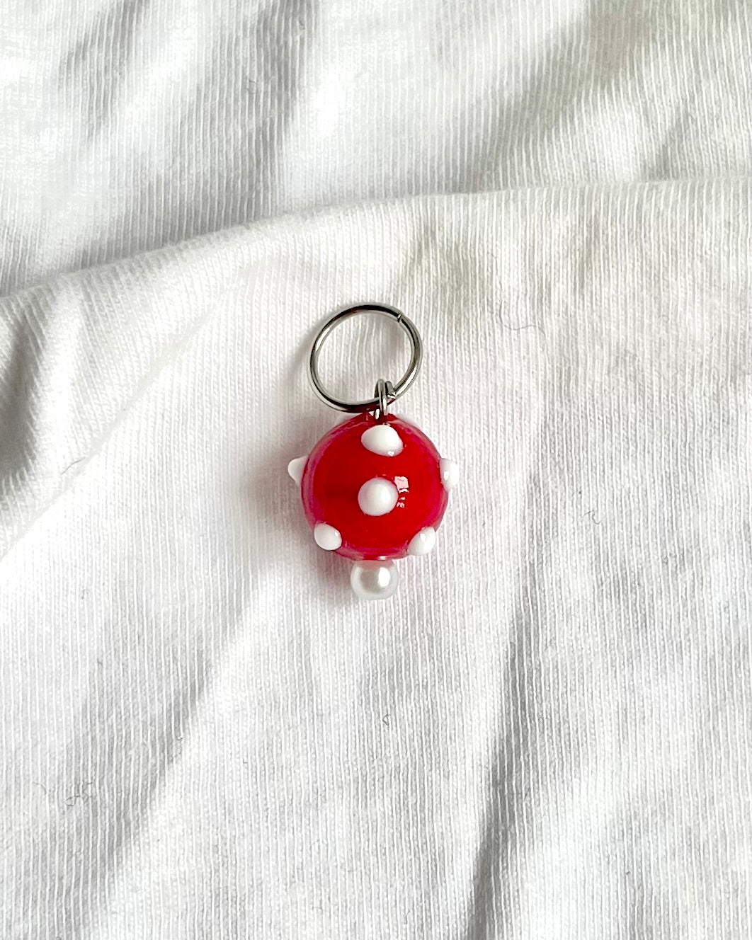 Red Polka Dot - Stitch Marker