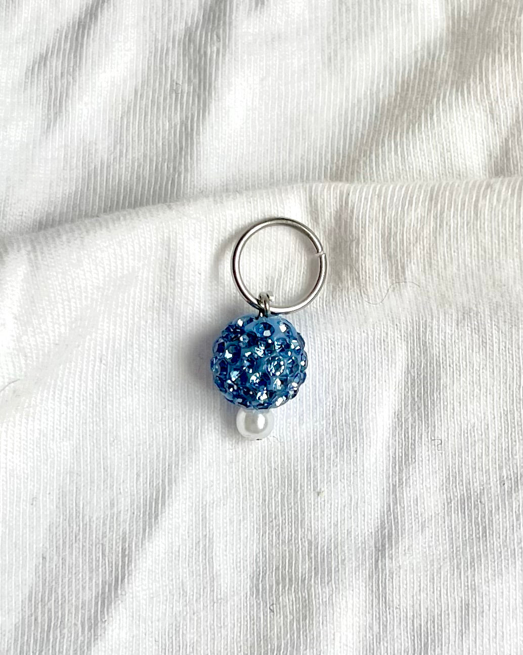 Disco Blue - Stitch Marker